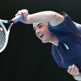 Dominic Stricker: bien loin du compte à Melbourne... KEYSTONE/EPA/JOEL CARRETT